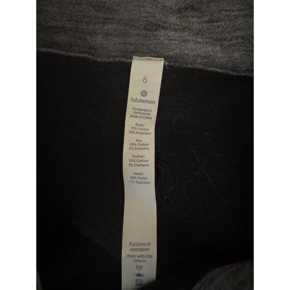 EXCELLENT LULULEMON RADIANT JACKET II HEATHERED CORE DARK GREY SIZE 6 - Picture 9 of 9